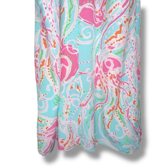 Lilly Pulitzer Dusk Silk Tank Dress Jellies Be Jammin Size Medium - Picture 12 of 14